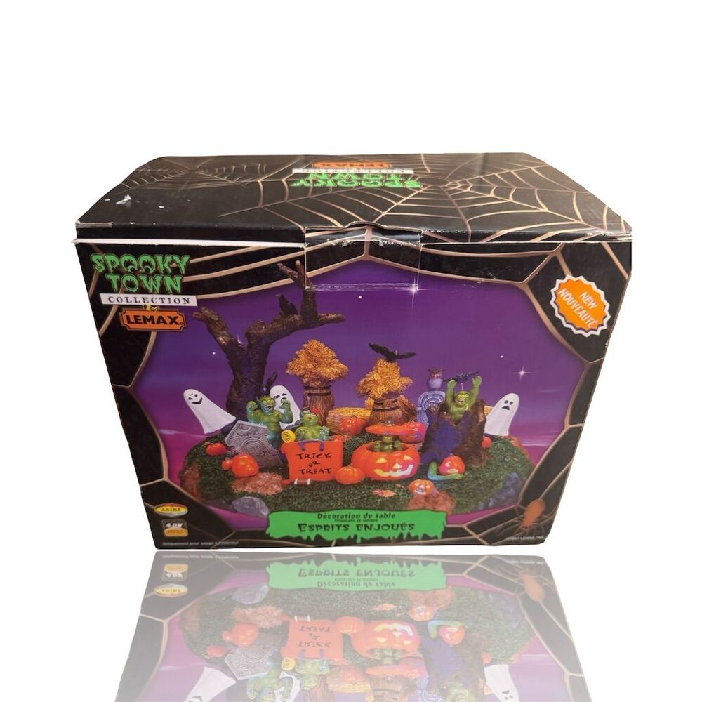 Lemax Spooky Town Playful Spirits Lighted Animated Halloween Decor: EUC